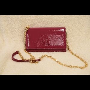 Tory Burch Robinson Patent Leather Magenta